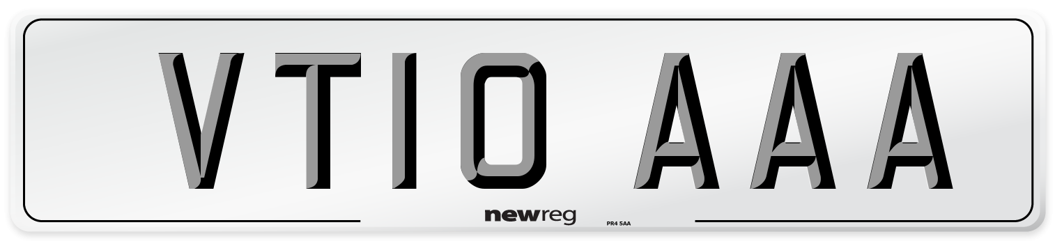VT10 AAA Number Plate from New Reg